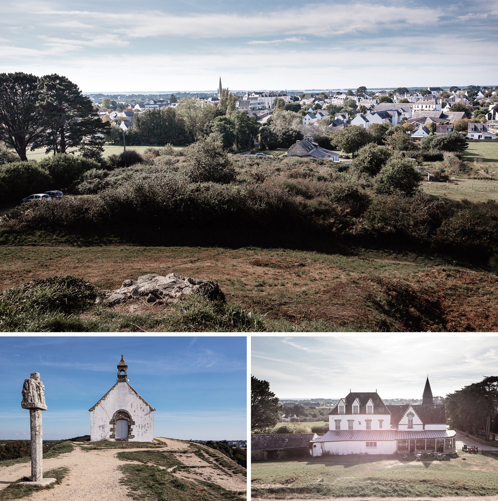 paysages breton, on apercoit les environs de l'hotel, Un sublime mariage à Carnac pour G & Y