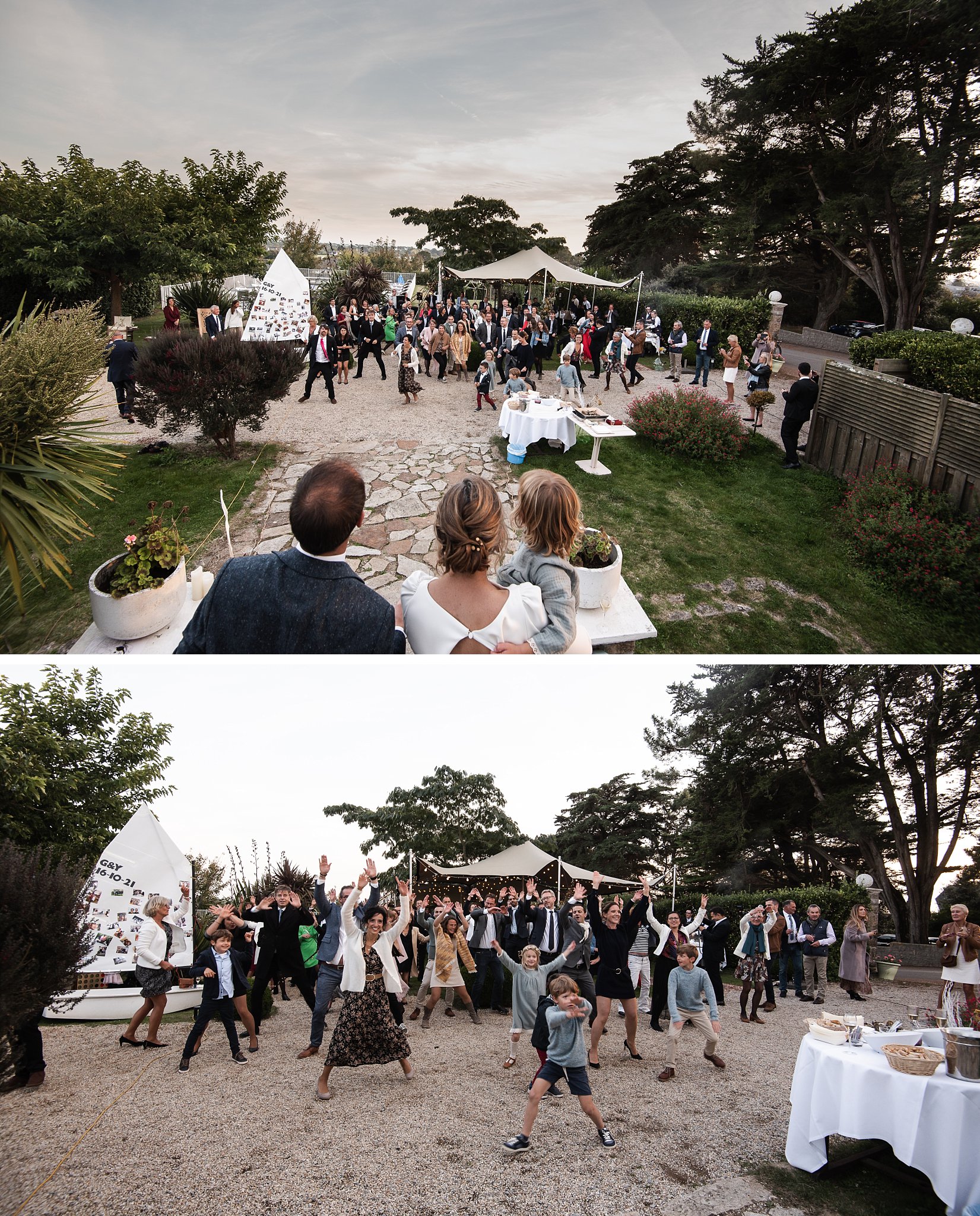 les invités dansent, Un sublime mariage à Carnac pour G & Y