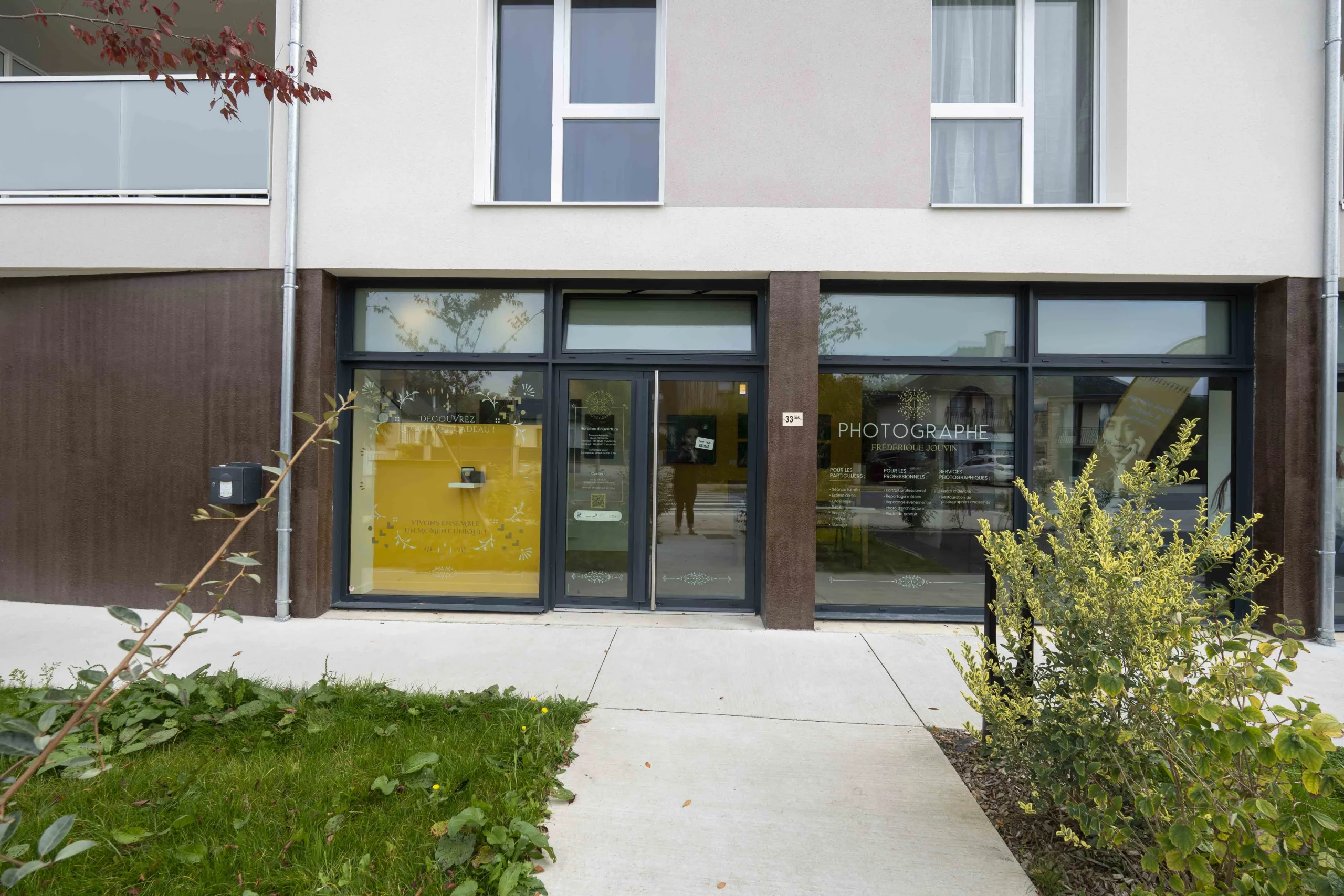 studio photo à rennes, la photo montre la devanture du studio de betton